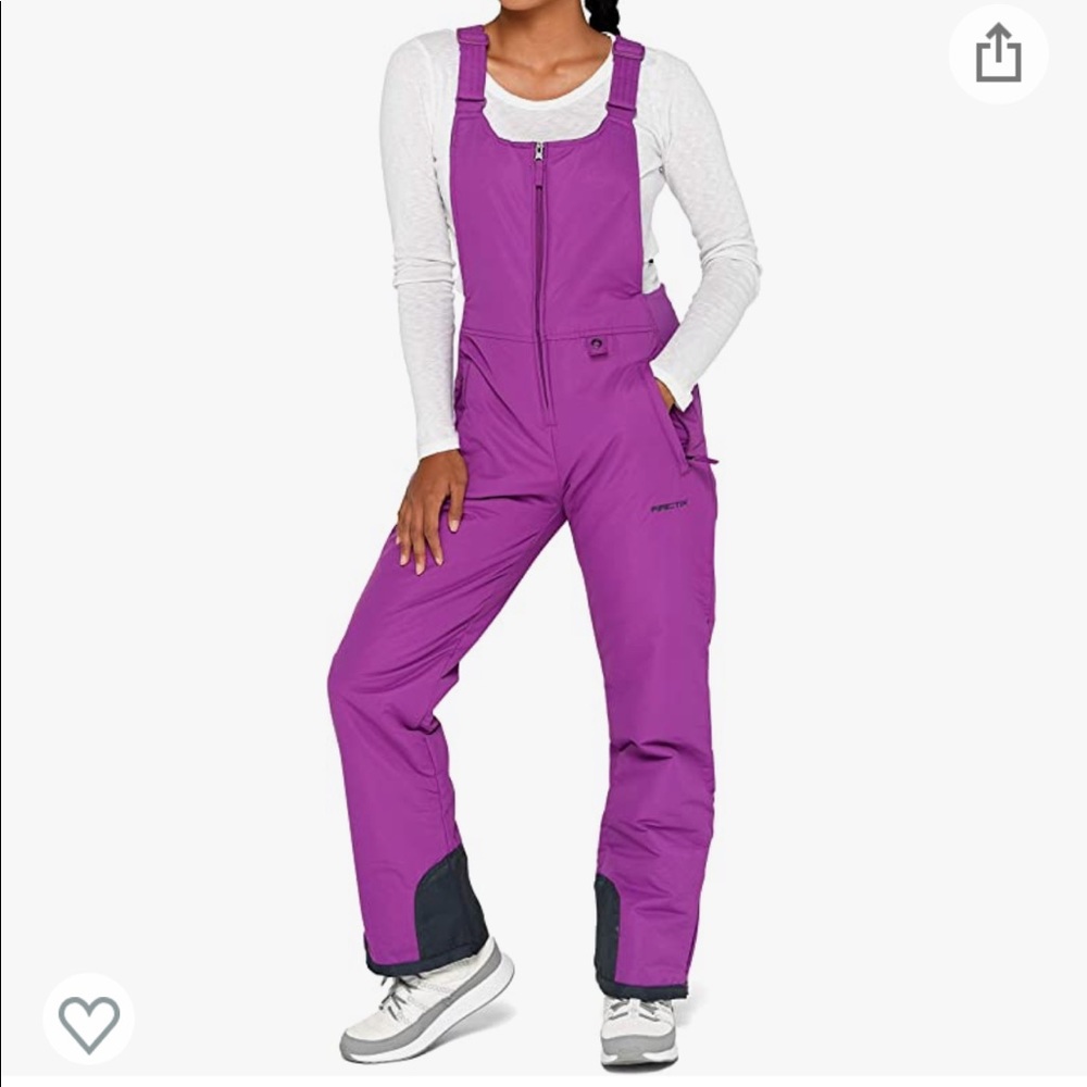 NWT Arctix ski bib for women. Size M, 33” inseam. Beautiful amethyst color.